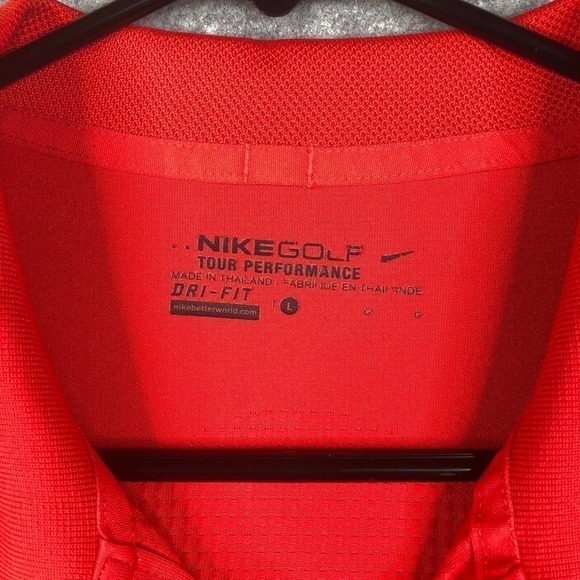 Nike Polo Shirt Men's Large Short Sleeve Golf Tour Performance Boeing Golfer - Picture 5 of 8